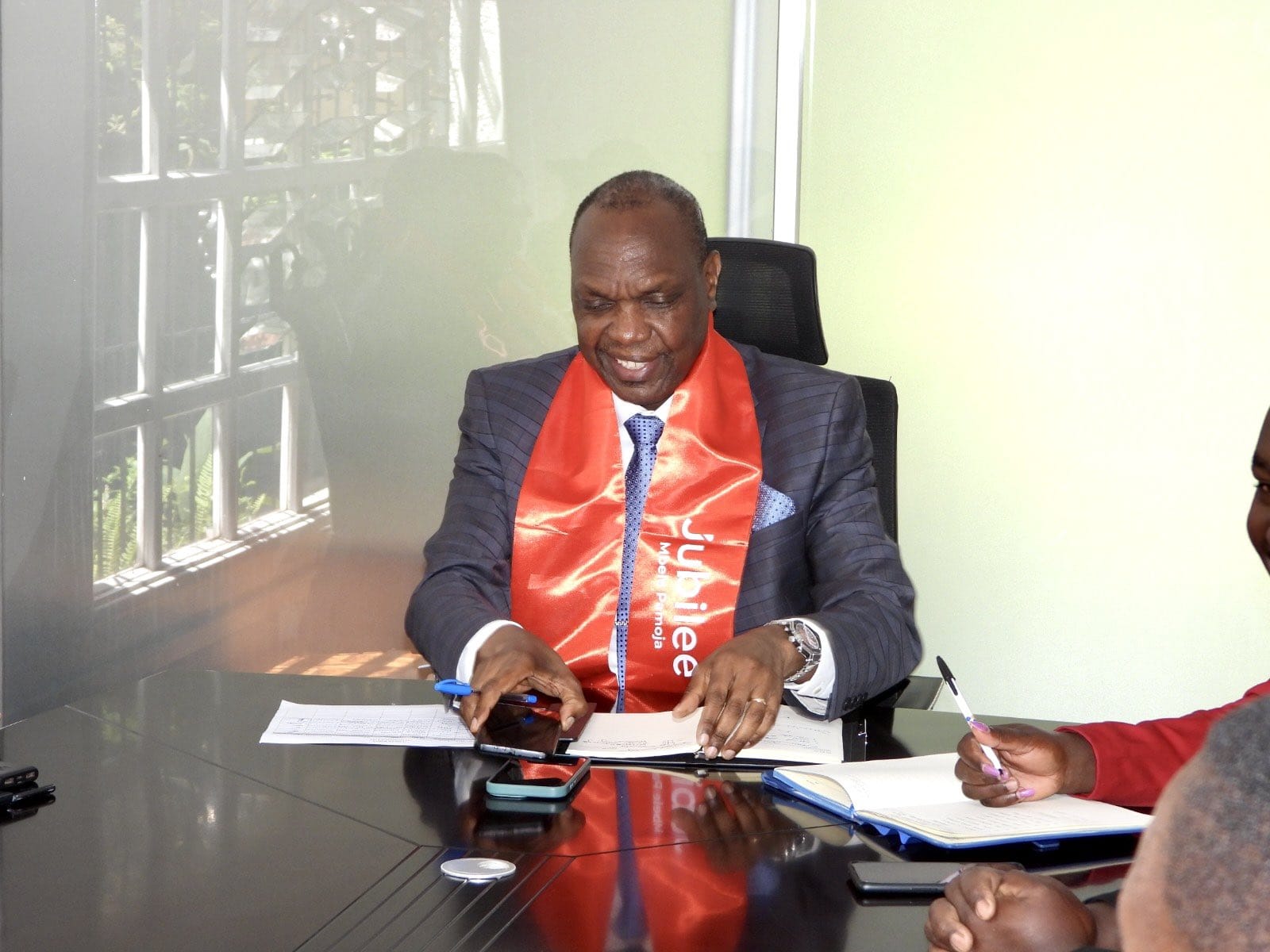 File image of Jubilee Party Secretary General Jeremiah Kioni.